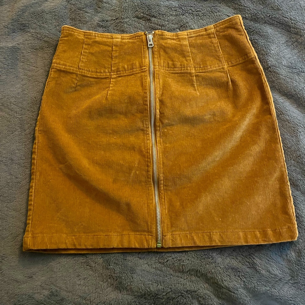 Wildflower brown corduroy skirt
